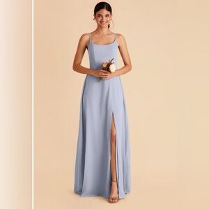 Birdy Grey Dusty Blue Chiffon Wedding Guest / Bridesmaid Dress